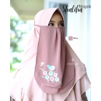 Niqab - Shaliha  Bordir Rempel kupu- kupu