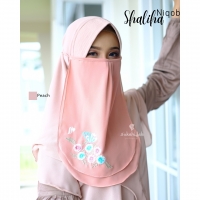 Niqab - Shaliha  Bordir Rempel kupu- kupu